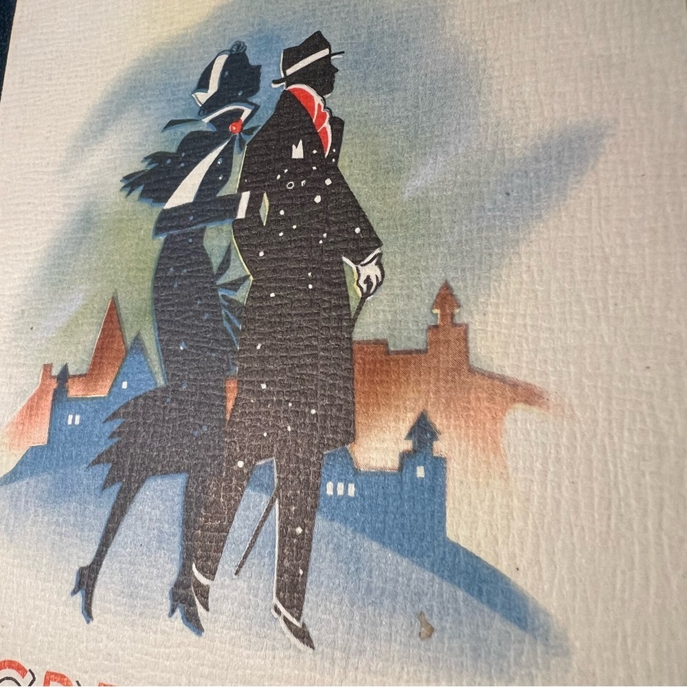 Elegant Silhouette Greeting Card Art
